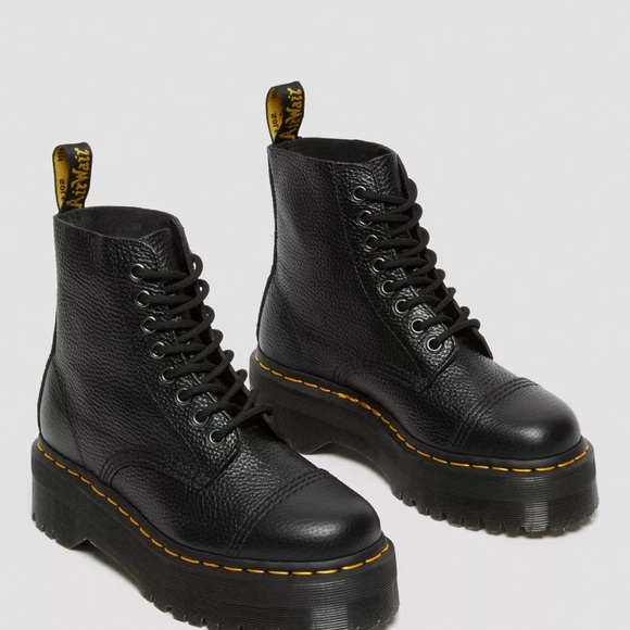 Dr. Martens Sinclair Milled Nappa Leather Platform Boots - Picture 11 of 11